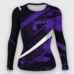 Женский рашгард Color black purple line