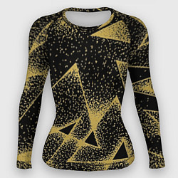Женский рашгард Triangle yellow with dots