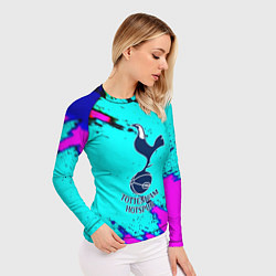 Рашгард женский Тоттенхэм неоновые краски, цвет: 3D-принт — фото 2