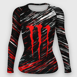 Женский рашгард Monster energy штрихи красок