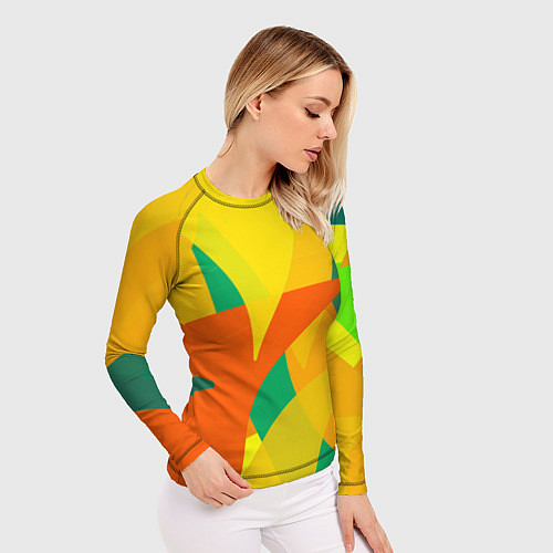 Женский рашгард Настроение в цветных тонах / 3D-принт – фото 3