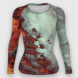 Женский рашгард Башня в облаках