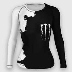 Женский рашгард Monster energy краски белые