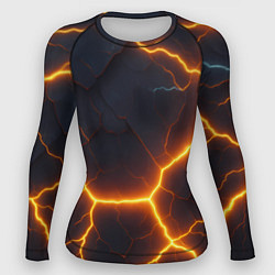 Женский рашгард Молнии и черные объемные плиты