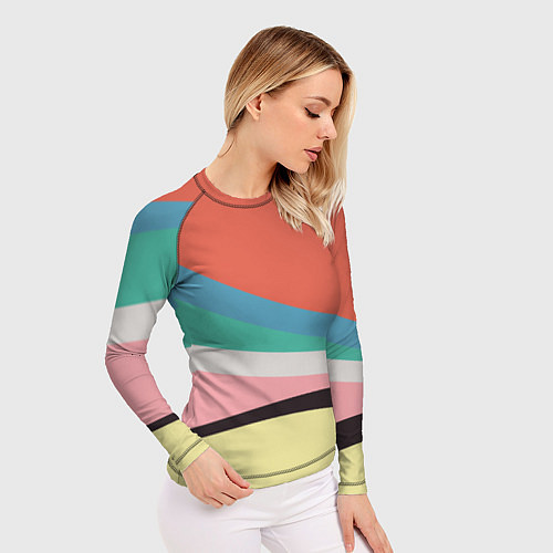 Женский рашгард Спектр июнь / 3D-принт – фото 3