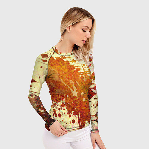 Женский рашгард Абстракция - sunspot / 3D-принт – фото 3