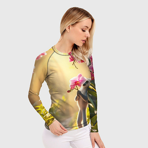 Женский рашгард Лемур идёт на свидание / 3D-принт – фото 3