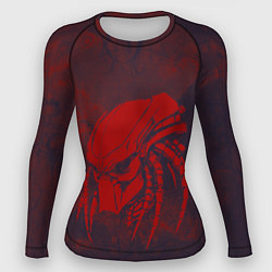 Рашгард женский Багровый хищник, цвет: 3D-принт