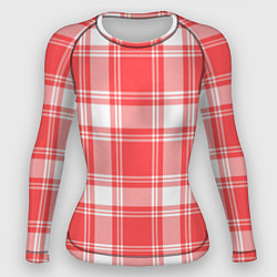 Женский рашгард Checked red white