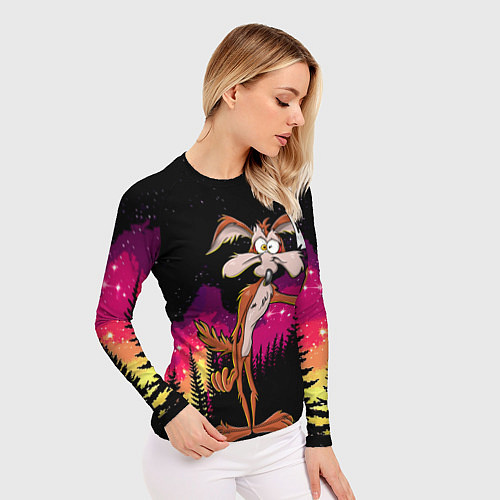 Женский рашгард Кайот в лесу / 3D-принт – фото 3