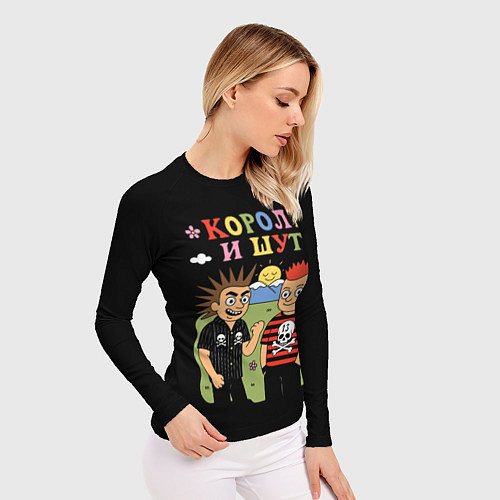 Женский рашгард Король и Шут, мультяшный стиль / 3D-принт – фото 3