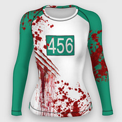 Рашгард женский Кровавая форма игрока 456 из игры в кальмара, цвет: 3D-принт