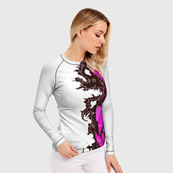 Рашгард женский Your demon neon sexy anime girl cyberpunk tattoo, цвет: 3D-принт — фото 2