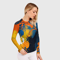 Рашгард женский Краска на стене, цвет: 3D-принт — фото 2