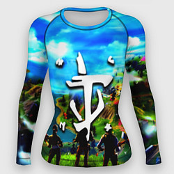 Рашгард женский Fortnite x doom logo, цвет: 3D-принт