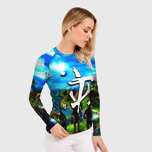 Женский рашгард Fortnite x doom logo / 3D-принт – фото 3