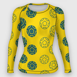 Женский рашгард Ряды из спортивных мячей