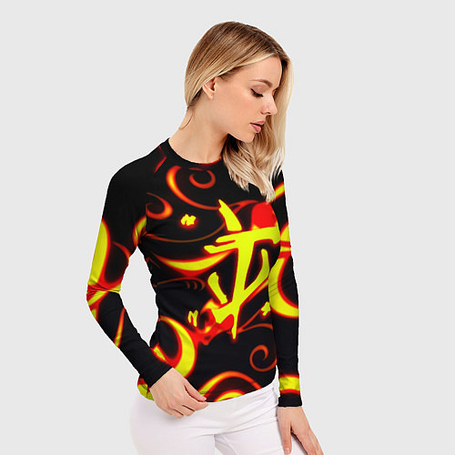 Женский рашгард Doom dragon steel fire / 3D-принт – фото 3