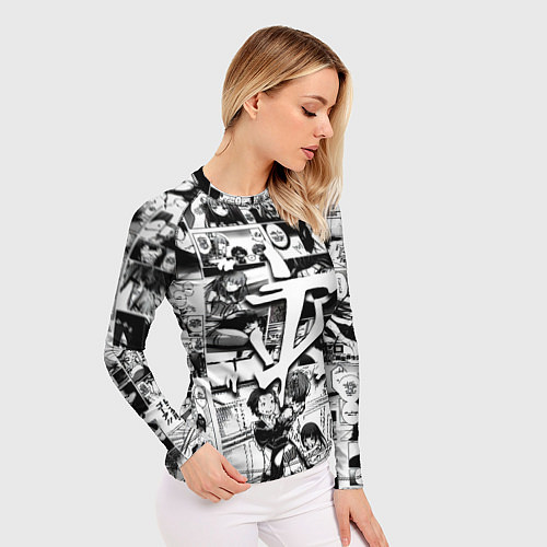 Женский рашгард Doom anime black / 3D-принт – фото 3
