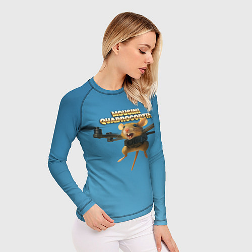 Женский рашгард Mousini Quadrocoptini мем / 3D-принт – фото 3