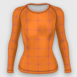 Рашгард женский Color orange stripe, цвет: 3D-принт
