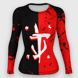 Рашгард женский Doom текстура краски, цвет: 3D-принт