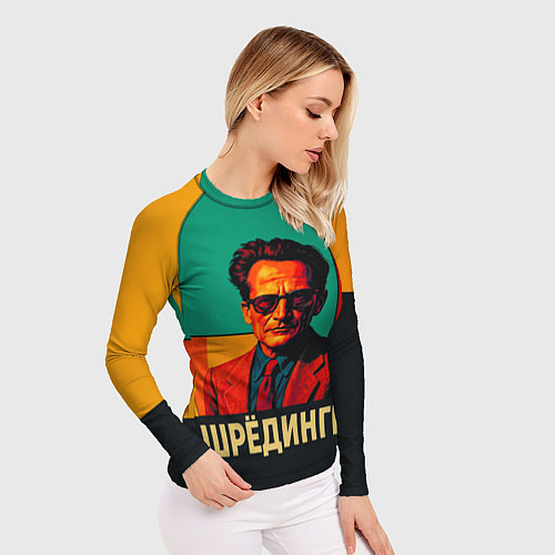 Женский рашгард Шредингер поп-арт / 3D-принт – фото 3