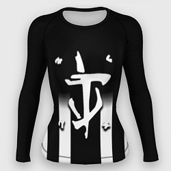 Рашгард женский Doom line white, цвет: 3D-принт