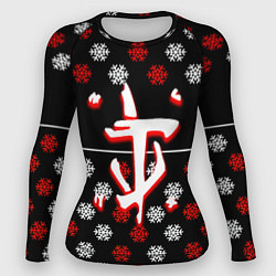 Женский рашгард Doom winter pattern steel