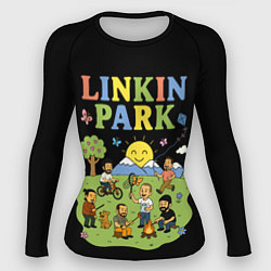 Женский рашгард Linkin Park, мультяшный стиль