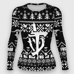 Рашгард женский Doom x elders scrolls pattern, цвет: 3D-принт