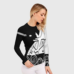 Рашгард женский Doom стильная геометрия, цвет: 3D-принт — фото 2