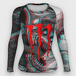 Женский рашгард Monster energy glitch