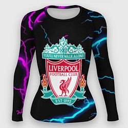 Рашгард женский Liverpool neon storm, цвет: 3D-принт