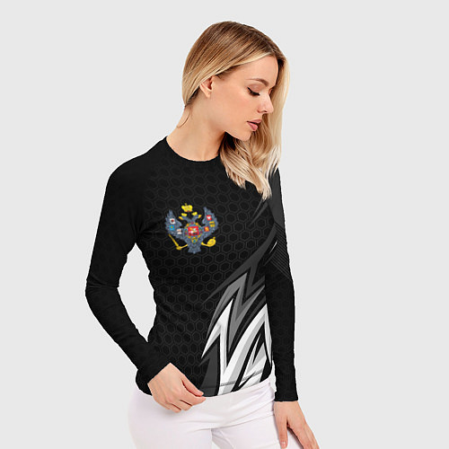 Женский рашгард Российская империя - спортивный / 3D-принт – фото 3