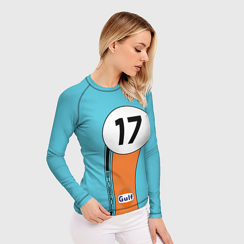 Женский рашгард Porsche Le Mans Nr 17 / 3D-принт – фото 3