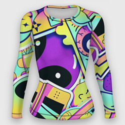 Рашгард женский Пришелец, цвет: 3D-принт