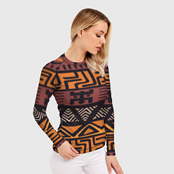 Рашгард женский Африканский узор, цвет: 3D-принт — фото 2