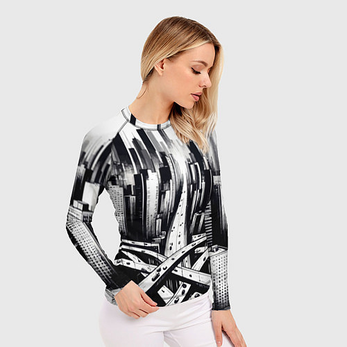 Женский рашгард American metropolis / 3D-принт – фото 3