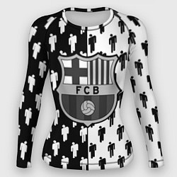 Рашгард женский Barcelona спортивный паттерн, цвет: 3D-принт