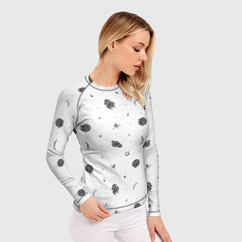 Женский рашгард Шишки из Бузулукского бора / 3D-принт – фото 3