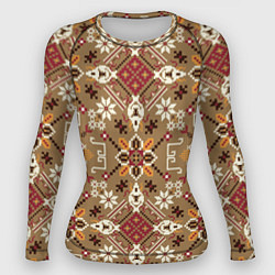 Женский рашгард Традиционные славянские узоры