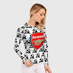 Рашгард женский Arsenal ссср паттерн, цвет: 3D-принт — фото 2