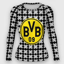 Рашгард женский Borussia pattern geometry, цвет: 3D-принт