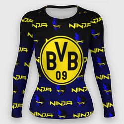 Рашгард женский Borussia ninja x fortnite, цвет: 3D-принт