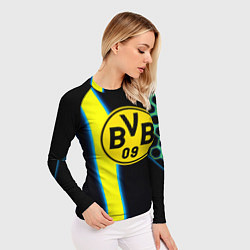 Рашгард женский Borussia соты броня, цвет: 3D-принт — фото 2