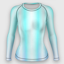 Рашгард женский Neon white blue lines, цвет: 3D-принт