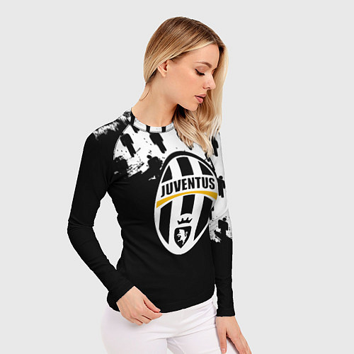 Женский рашгард Juventus logo краски / 3D-принт – фото 3