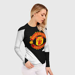 Рашгард женский Манчестер Юнайтед полосы, цвет: 3D-принт — фото 2