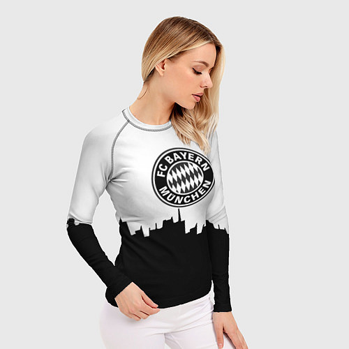 Женский рашгард Bayern Mnchen пиксели / 3D-принт – фото 3